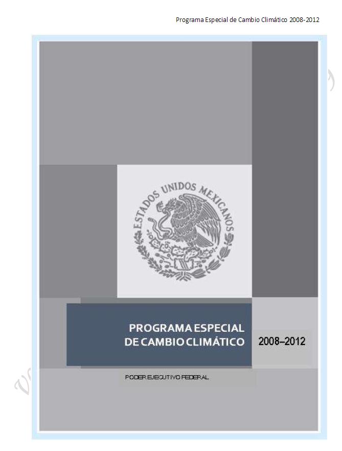 Programa Especial de Cambio Climático 2008-2012