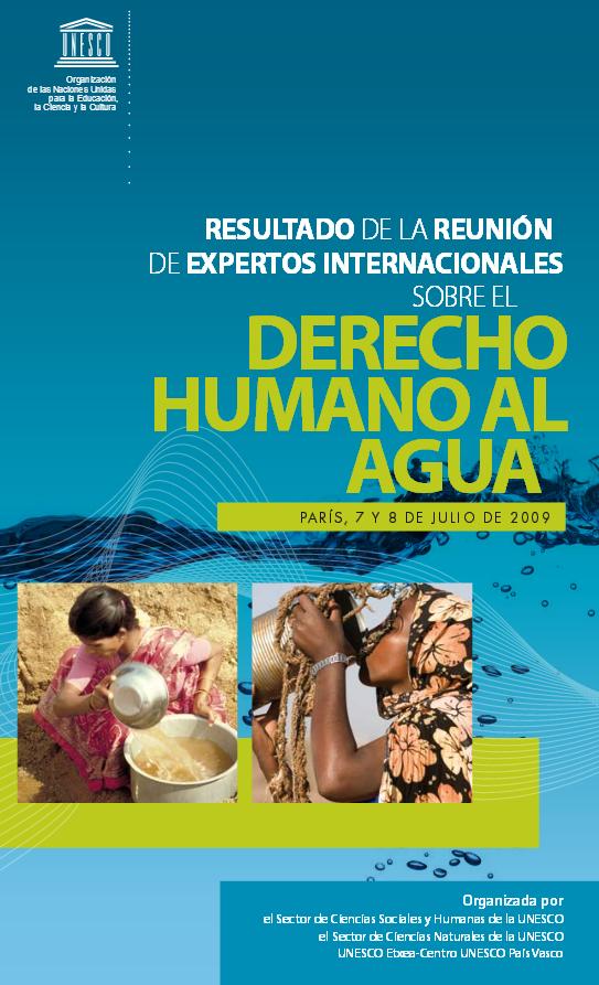 Resultado de la reunión de expertos internacionales sobre el derecho humano al agua