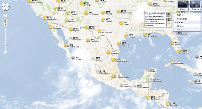 El pronóstico del tiempo llega a Google Maps
