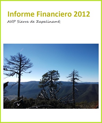 Informe Financiero 2012 ANP Sierra de Zapalinamé