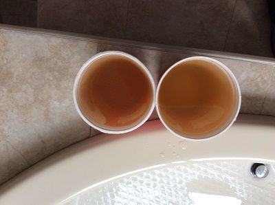 Agua contaminada del grifo en la Colonia Jardín Balbuena, en México D.F.