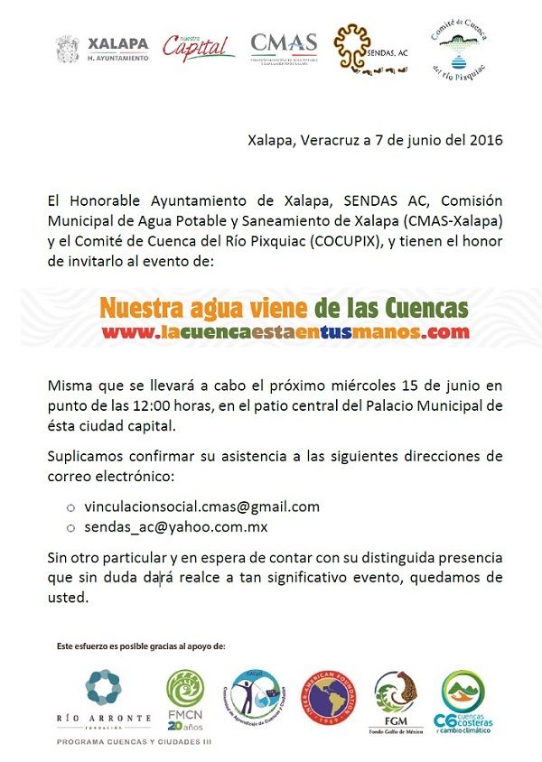 Lanzamiento de la campaña “nuestra agua viene de las cuencas”