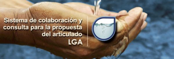 Sistema de colaboración y consulta para la propuesta del articulado Ley General de Aguas