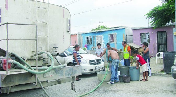 Nuevo Laredo: Pasaron 8 días sin agua 6 mil familias (El Mañana)