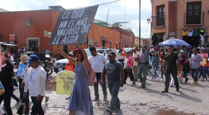 Guanajuato: Marchan contra la explotación minera del Cerro del Gallo (Periódico correo)