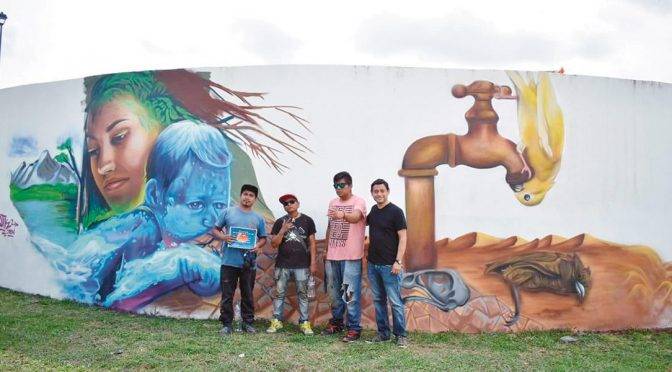 Morelos: Promueve Jiutepec cultura de cuidado del agua con murales en La Gachupina (Diario de Morelos)