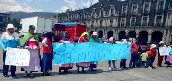 CDMX: Exigen mazahuas el suministro de agua en sus comunidades (Voto en Blanco)