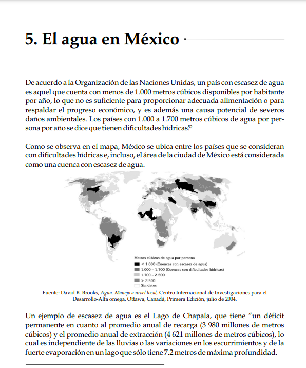 El agua en México- Comisión de recursos hidráulicos