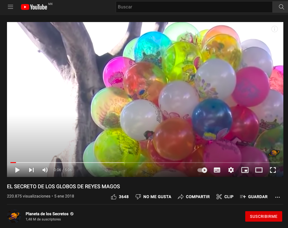 El secreto de los globos de Reyes Magos (Video)- Planeta de los secretos
