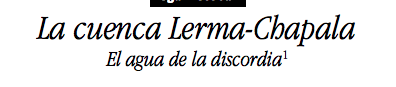 La Cuenca Lerma-Chapala (PDF)