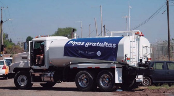 Jalisco: Invierten 2 mdp en pipas de agua (Milenio)