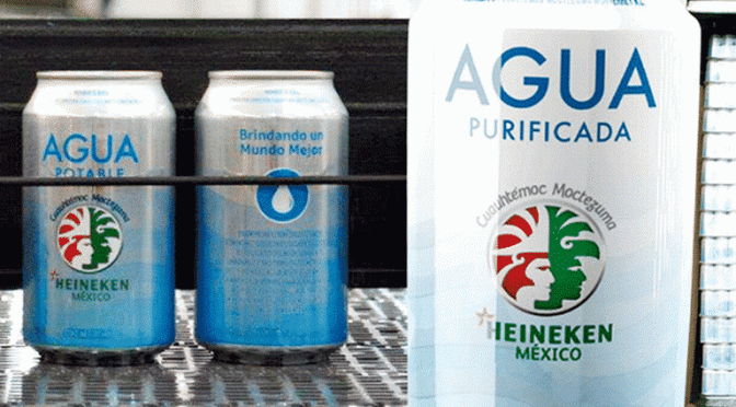 Heineken México ha donado 100 mil latas de agua y 15 mil botellas de gel antibacterial (La Prensa)