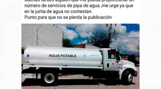Chihuahua: Parralenses buscan agua hasta en redes sociales (El Diario de Chihuahua)