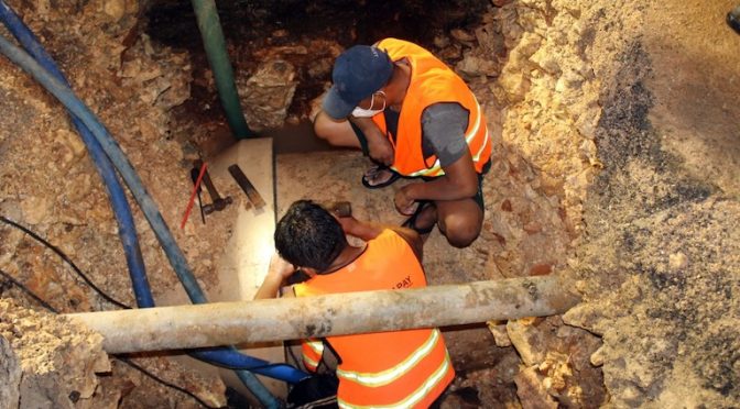Yucatán: Reparan fuga que desperdiciaba casi un millón de litros de agua en Mérida (Reporteros Hoy)