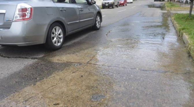 JMAS realizará la reparación de una fuga de agua sobre la Av. Plutarco Elías Calles (Juarez Diario)
