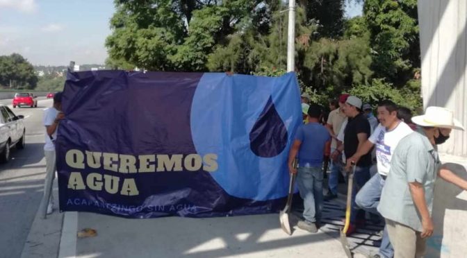 Morelos: Se manifiestan vecinos de Acapantzingo por falta de agua (La Jornada)
