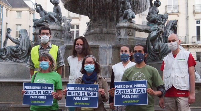 ACTIVISTAS DEL MUNDO EXIGEN QUE CHILE “SUELTE EL AGUA” (La Nacion)