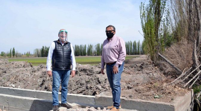 Guaymallén pionero en pequeñas obras en aprovechamiento del agua (UNO)