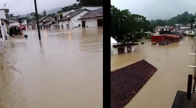Tabasco: Bajo el agua la Villa Tapijulapa, único pueblo mágico de Tabasco (W Radio)