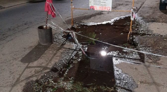 Pasé y miré: masiva pérdida de agua en la Cuarta sección (MDZ)