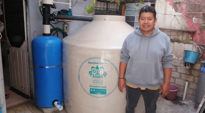 CDMX: Instalan en Azcapotzalco sistemas gratuitos de cosecha de agua de lluvia (DataNoticias)
