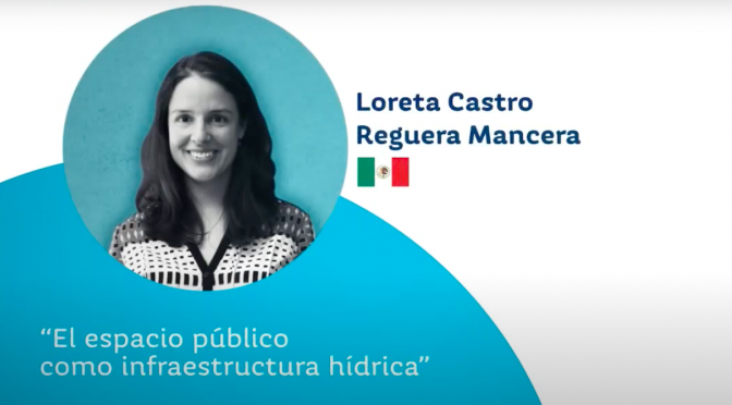 Loreta Castro indica importancia del uso sostenible del agua a través de su experiencia profesional en conferencia.