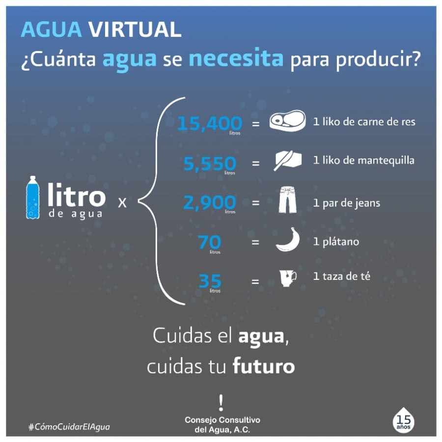 Agua Virtual (Infografía)