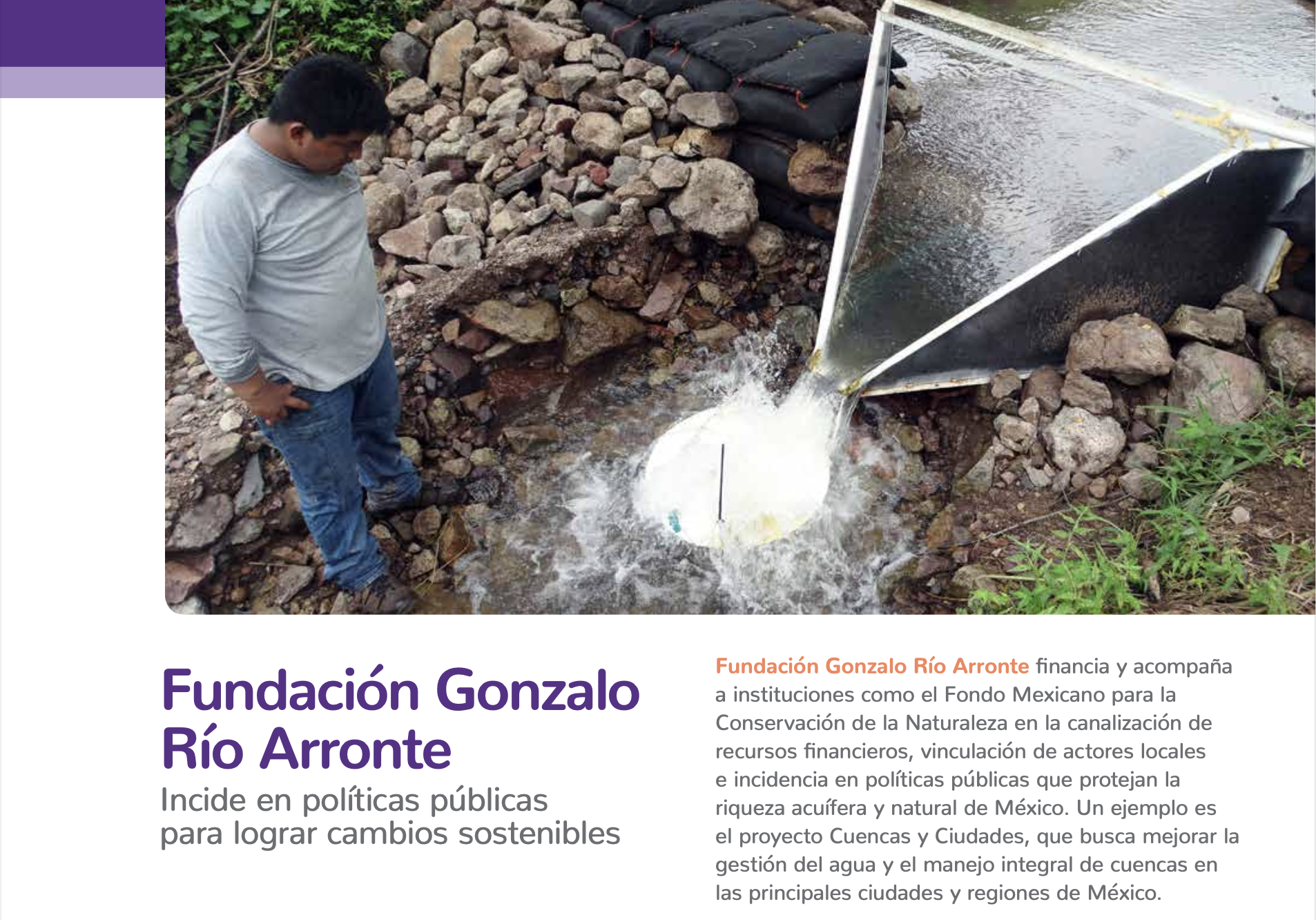 Fundación Gonzalo Río Arronte: Incide en políticas públicas para lograr cambios sostenibles (Presentación)- Fundación Gonzalo Río Arronte