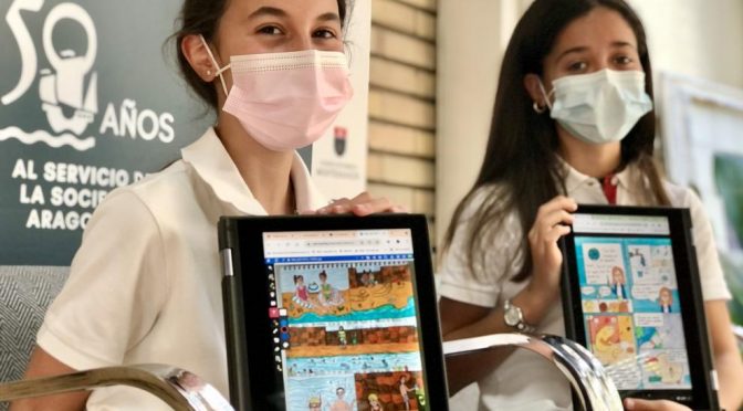 México: Dos alumnas del colegio Sansueña, primer premio y mención especial en el Concurso de Cómic ¡Agua va! (Heraldo)