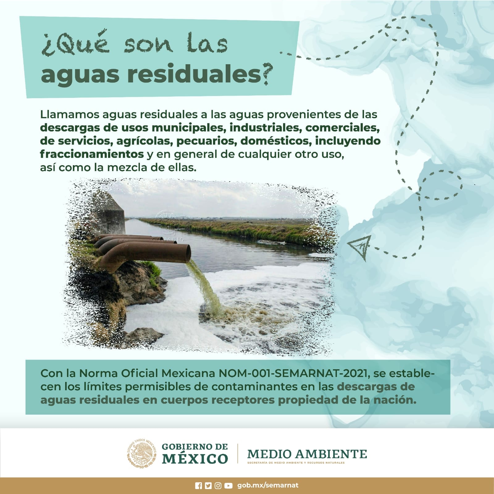 Semarnat actualiza NOM 001 sobre descargas de aguas residuales, tras 25 años de parálisis (Gobierno de México)