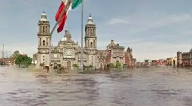 México – ¿El Zócalo inundado y San Lázaro con humo? Proyección de IA busca generar conciencia (Sin Embargo)