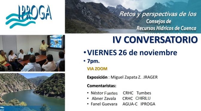 Conversatorio – Retos y Perspectivas de los Consejos de Recursos Hídricos de Cuenca