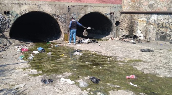 Guanajuato-Agua verde en Malecón del Río no tiene relación con malos olores en León; SAPAL (Milenio)
