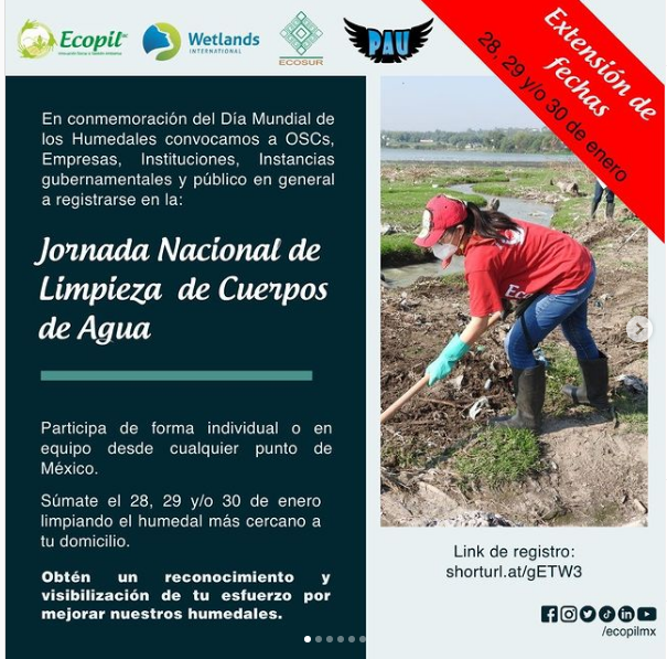 Jornada Nacional de Limpieza de Cuerpos de Agua (Ecopil)
