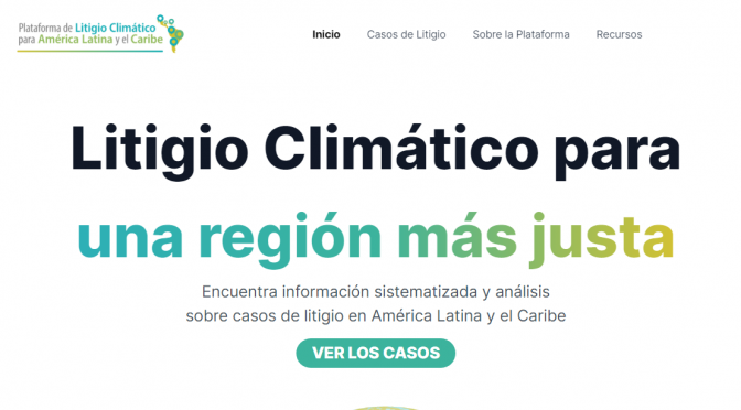 Mundo- Plataforma de Litigio Climático para América Latina y el Caribe (PLCALC)