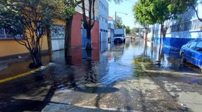 CDMX-En plena sequía, reportan mega fugas de agua en Azcapotzalco (El Universal)