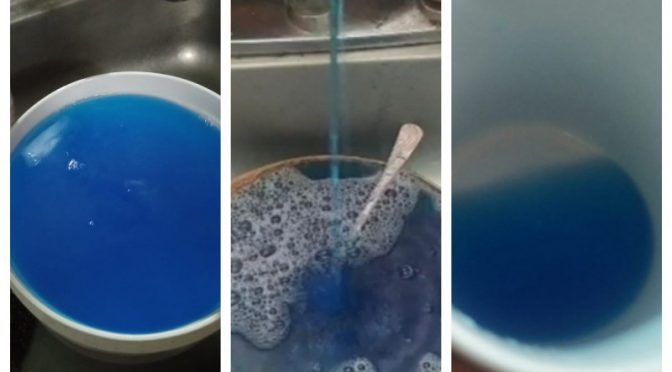 Nuevo León-Durante crisis de escasez en Apodaca sorprende peligrosa agua azul (Excelsior)