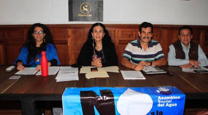 Puebla – Privatización del agua en Puebla lo convirtió en una mercancía: Asamblea Social del Agua (El Sol de Puebla)