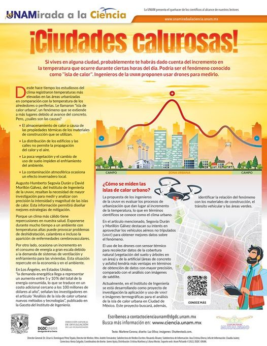 Ciudades Calurosas (Infografía) – DGDC UNAM