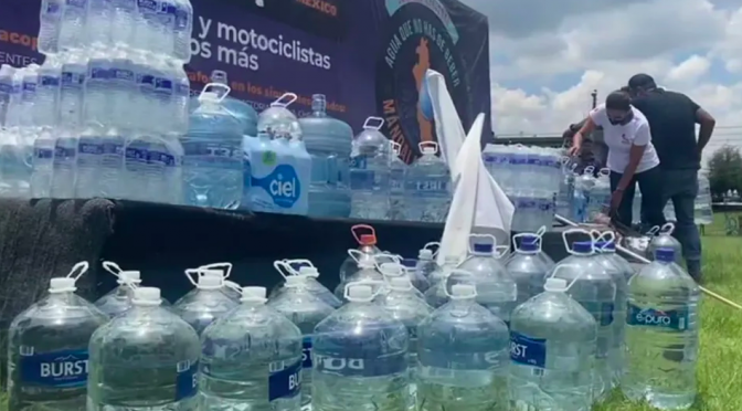 Edomex – Mexiquenses se unen y enviarán agua embotellada a Nuevo León (Milenio)