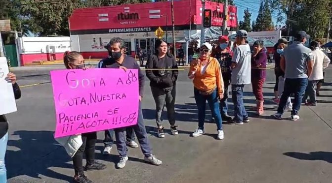 Edomex – Protestan vecinos de Ecatepec por falta de suministro de agua (La Jornada)
