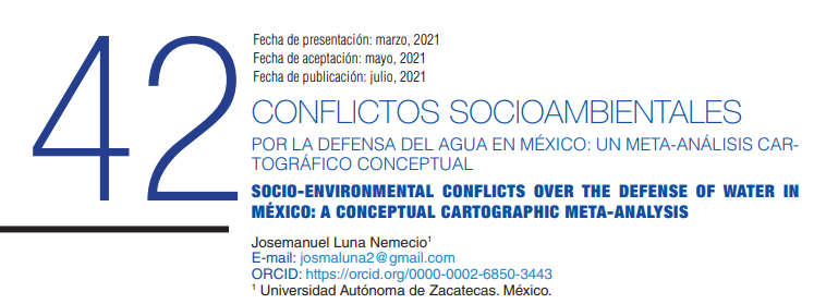 Conflictos socioambientales por la defensa del agua en México: un meta-análisis cartográfico conceptual (SciELO)