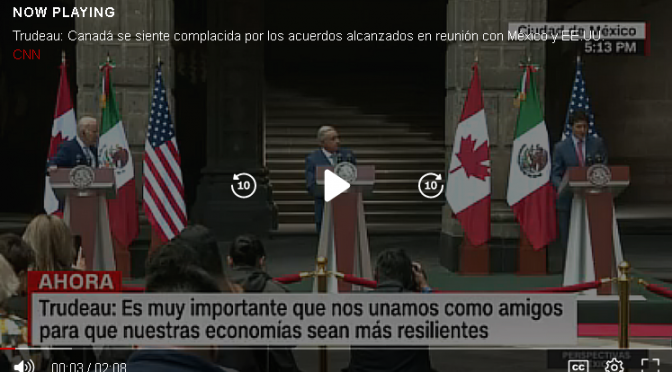 Mundo-Trudeau: La salud del medio ambiente es indispensable para la economía (CNN)