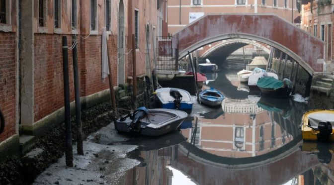 Mundo – Canales de Venecia están sin agua y temen nueva sequía en Italia (Excelsior)