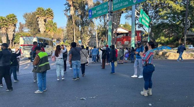 México – Bloqueo en Cuernavaca: protestan por corte eléctrico a 12 pozos de agua (El Financiero)