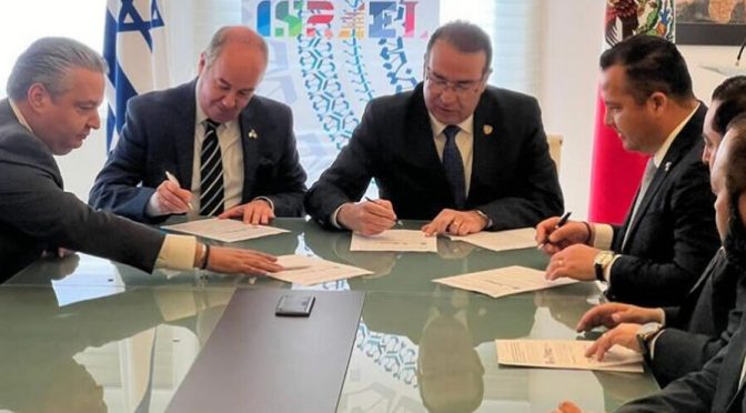 Chihuahua- Firman acuerdo de cooperación gobierno de Chihuahua con Israel (HBM)