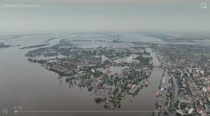 Mundo-La amenaza de enfermedades aumenta por la contaminación del agua en torno a Nueva Kajovka (Vídeo) (EuroNews)