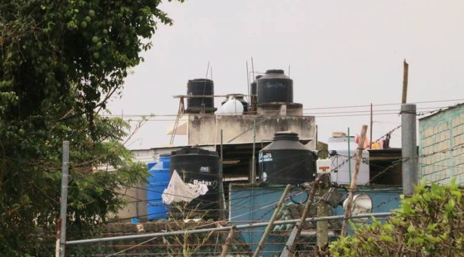 Veracruz-No bañarse a diario o comprar garrafones, así familias sufren la escasez de agua (Diario de Xalapa)
