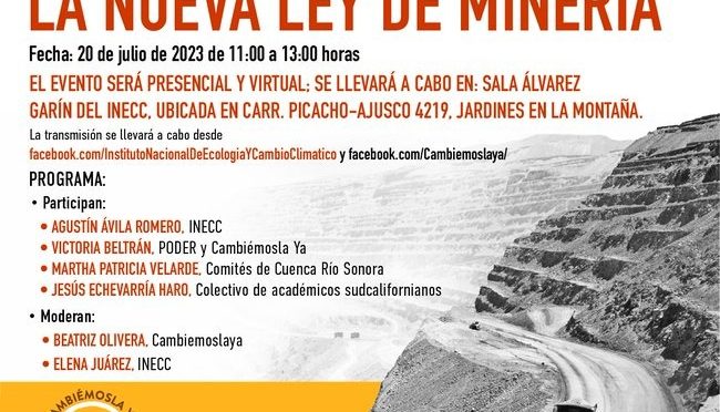 Conversatorio: “Retos y Desafíos Para la Implementación de la Nueva Ley de Minería” (INECC)