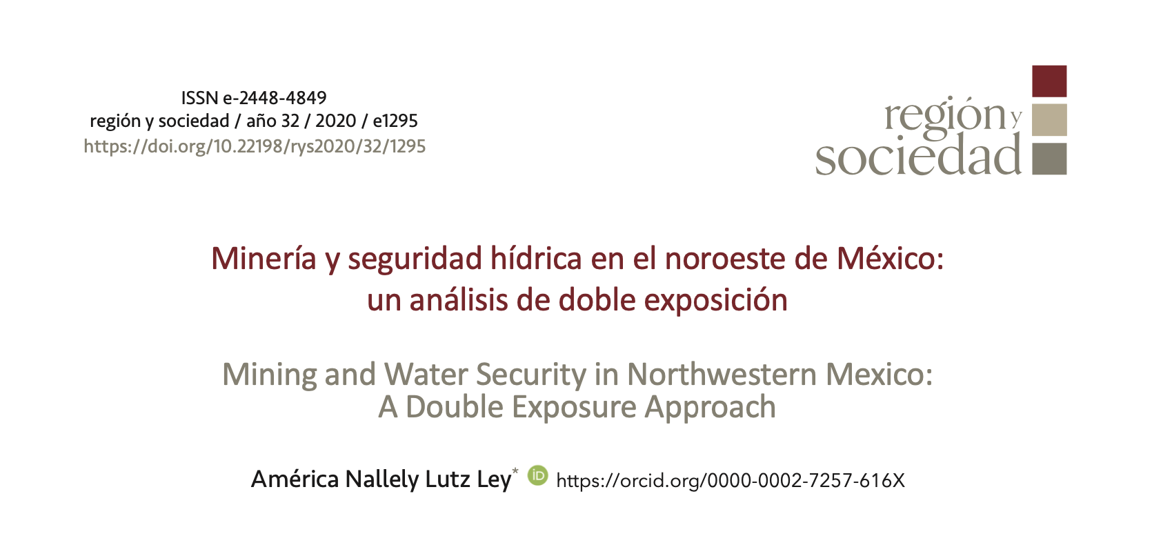 Minería y seguridad hídrica en el noroeste de México: un análisis de doble exposición (Scielo)